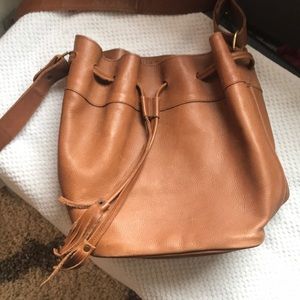 Brown leather crossbody